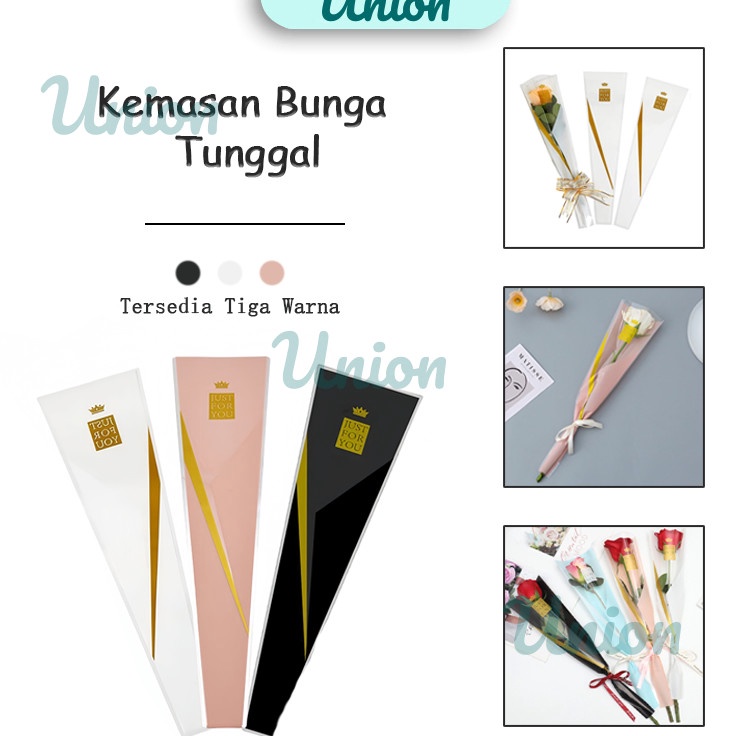 

Super Style Plastik Pembungkus Bunga Satuan Single Bouquet Mawar Bungkus Buket Bucket