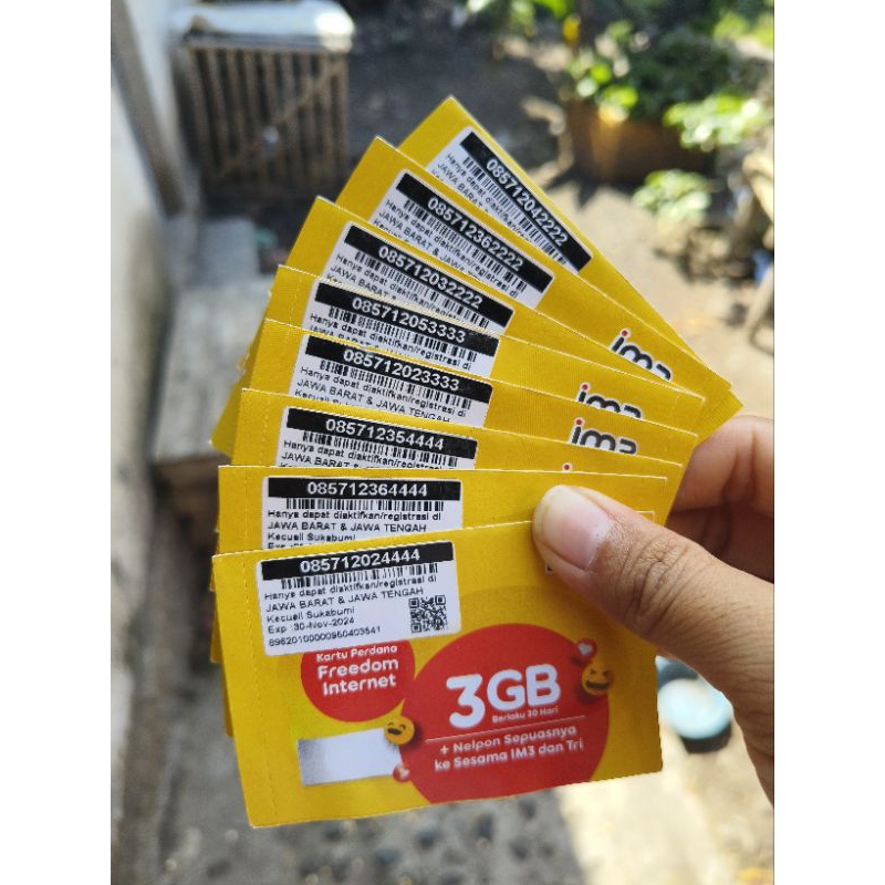 nomor cantik indosat im3 1111 2222 3333 4444 5555