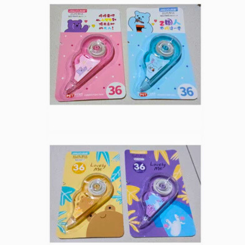 

[1 PCS] Tip Ex Kertas TipX Roll Pita Tipex 36M Correction Tape Pastel Animal 9445 9417