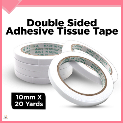 

Tape Selotip Tissue Dua Sisi 10mm x 20 yard