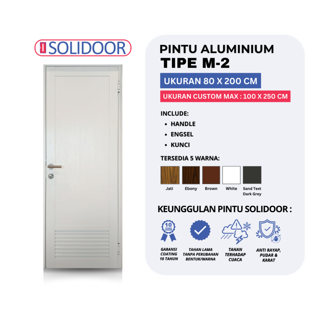 Pintu Aluminium SOLIDOOR M-2