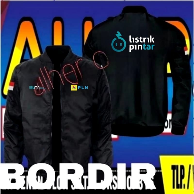 jaket bordir PLN jaket PLN jaket kerja PLN jaket seragam PLN jaket listrik pintar jaket PLN listrik 