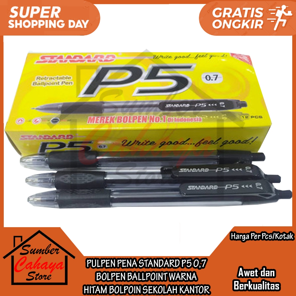 

Pena Pen Standard Pulpen P5 0,7 Warna Hitam Black Balpent Point Bolpoin Kantor Sekolah Balpen Mata Semi Gel Lancip Luncip Ballpoint Balpoin Balpoint Bolpoin Bollpoint Tinta Alat Tulis Menulis Bolpain Perlengkapan Sekolah Per Pcs & Kotak