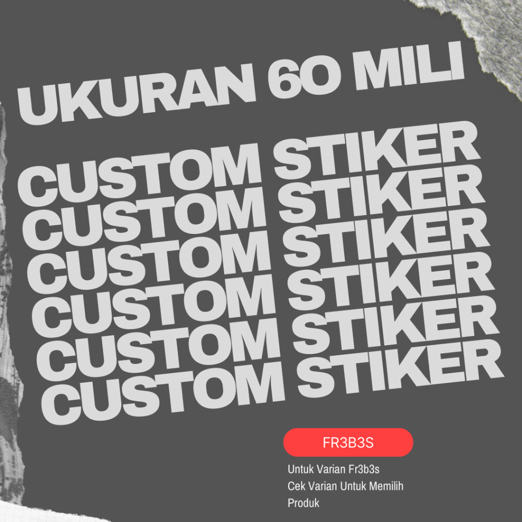 

Custom Stiker Ukuran 6.0 Cek Varian Untuk Custom