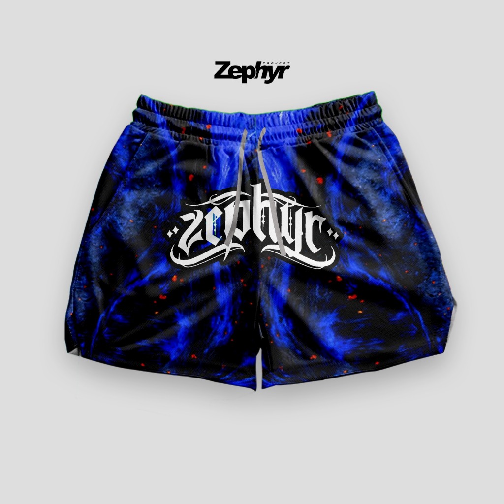 Celana Basket Casual Zephyr - Blue Abstract