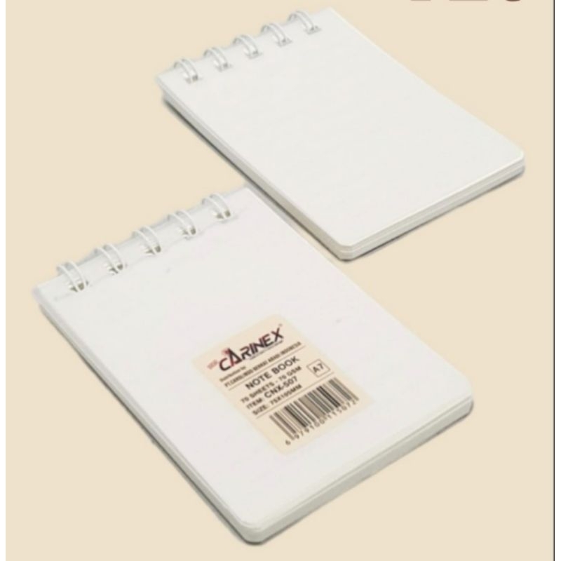 

NOTEBOOK SPIRAL A7 PUTIH CARINEX CNX-507