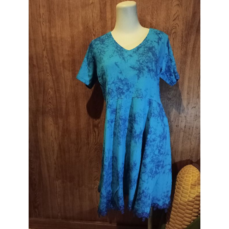 DRESS BIRU MARBLE