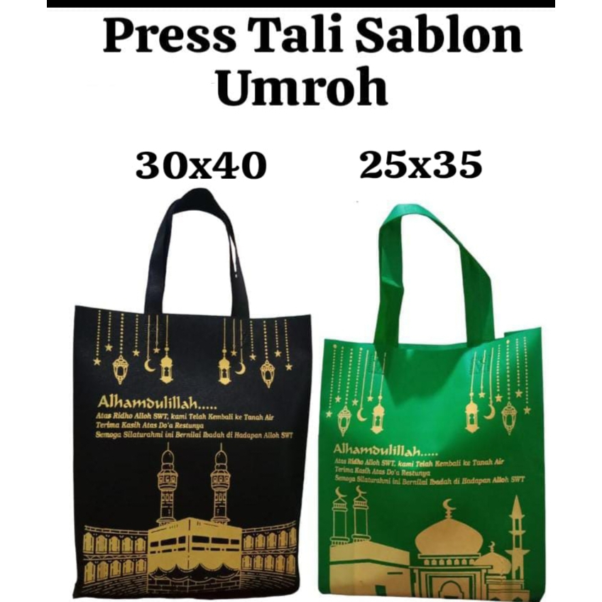 

Goodiebag tali umroh /haji uk 25x30 dan 30x40 tas bingkisan