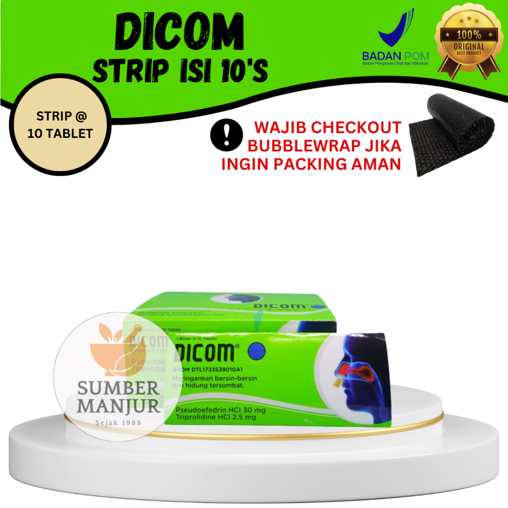 DICOM STRIP ISI 10 TABLET / OBAT FLU & PILEK