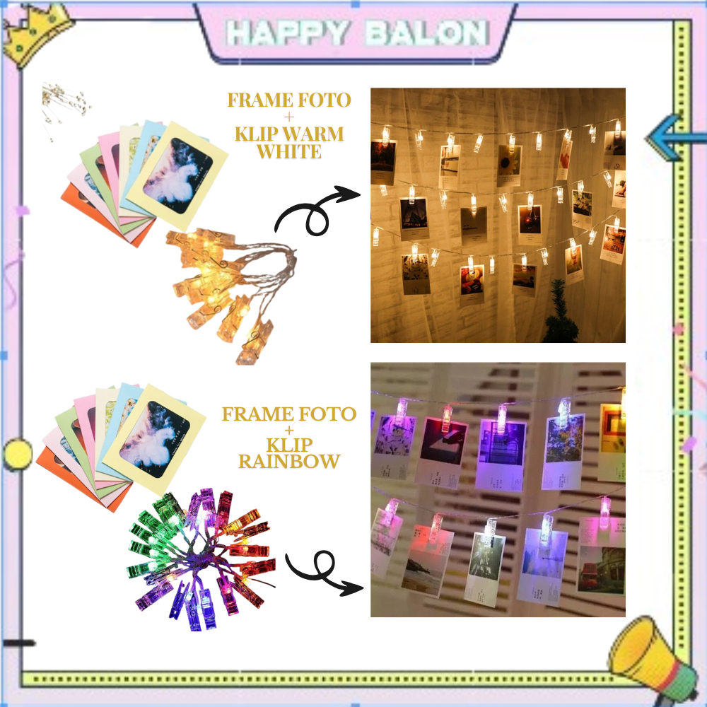 Paket Lampu dan Frame Photo/Set Lampu dan Bingkai Foto 2R