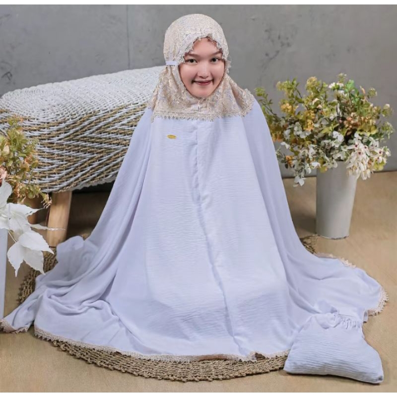 MUKENA BALI RENDA BRUKAT MUKENA DEWASA