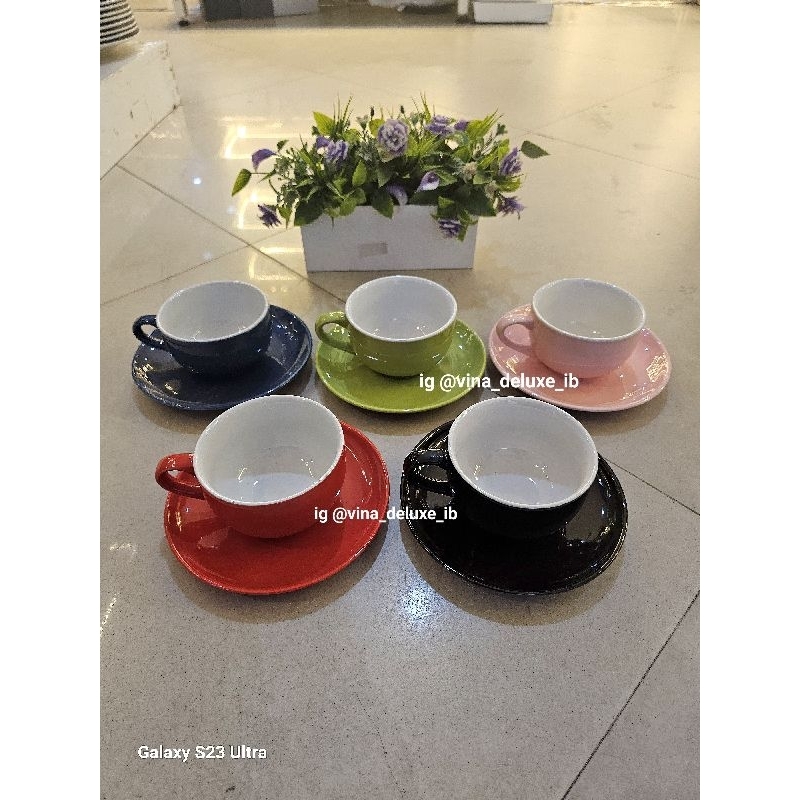 Cangkir Kopin Cappucino / Kopi / Teh 220ml (per 6pc)