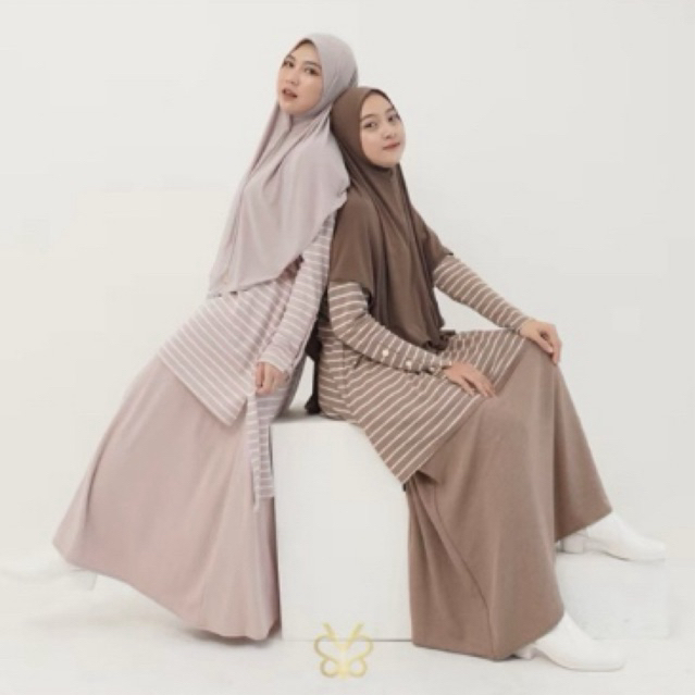 Khalisa Strip One Set Rok dan Tunik by Yoora Sarah