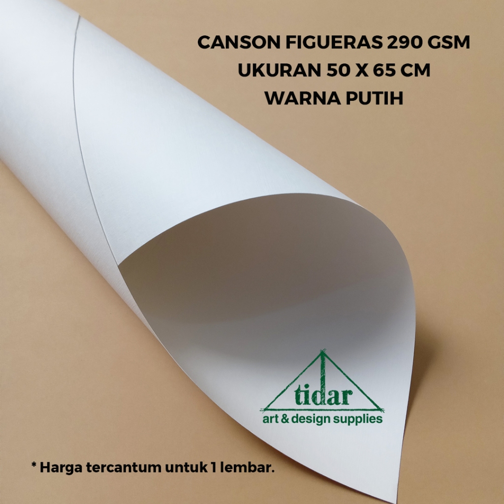 

Canson Figueras 290 GSM Ukuran Plano (50 x 65 CM) - Kertas / Karton Putih Lukis Oil / Acrylic / Pastel (Jasa Kirim Reguler)