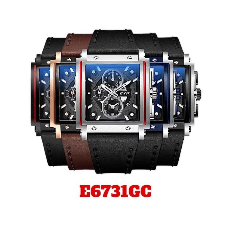 Jam Tangan Pria Expedition 6731 EXP6731 E 6731 GC Tali Kulit