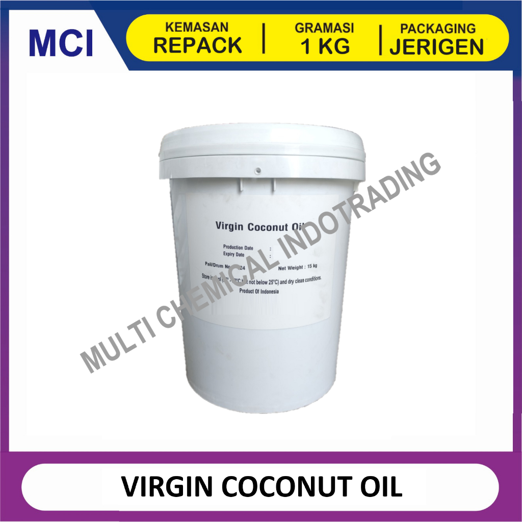 

VIRGIN COCONUT OIL MINYAK KELAPA MURNI - REPACK 1 KG