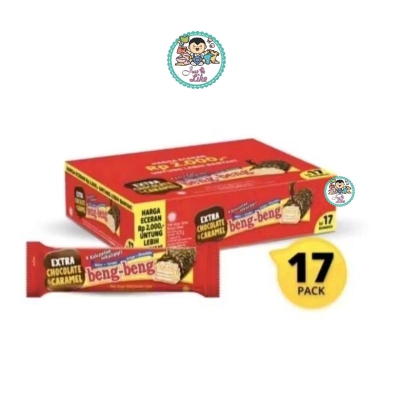 

Beng beng wafer Chocolate 17 x 25 g (Expired: June 2025)