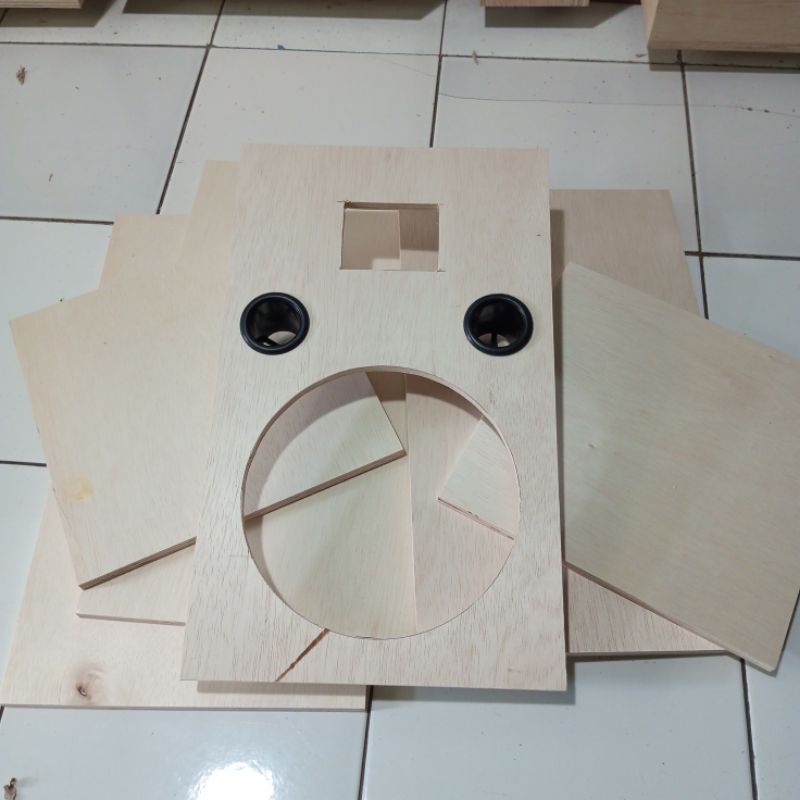 Potongan box speaker 10 inch dan tweeter 7,2 x 9 ongkir lebih murah