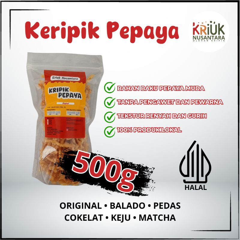 

Keripik Pepaya makanan ringan keripik buah stik pepaya camilan sehat