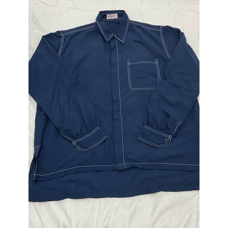 KEMEJA NAVY OVERSIZE BYNEETH