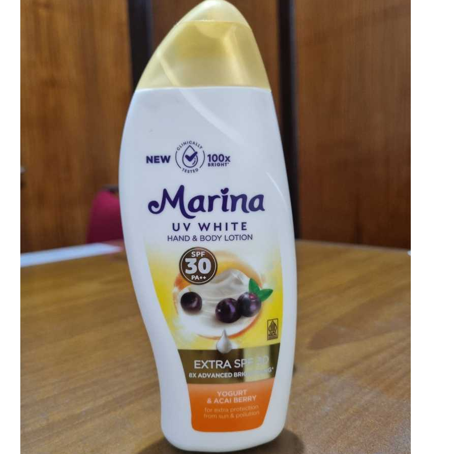 Handbody Marina UV White Extra SPF 30 / handbody Anti Pollution 185ml (MARINA)