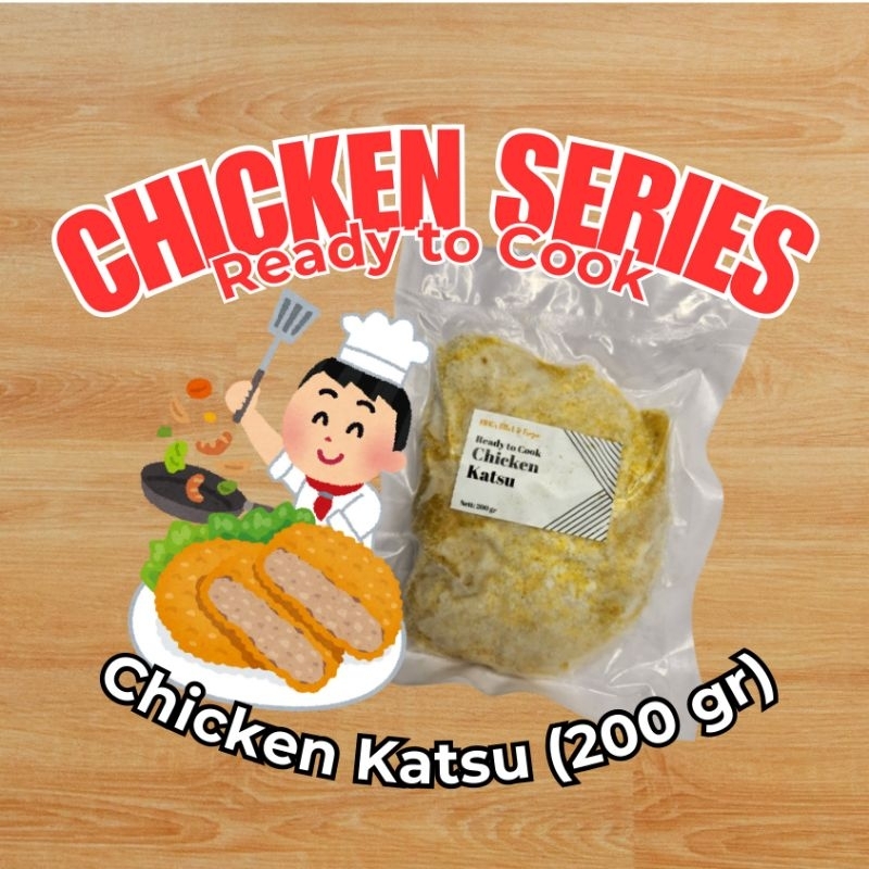 

Premium Ready to Cook Ayam Katsu Potong Chicken Katsu Beku Ayam Frozen Katsu Ayam Tepung (200 gram)