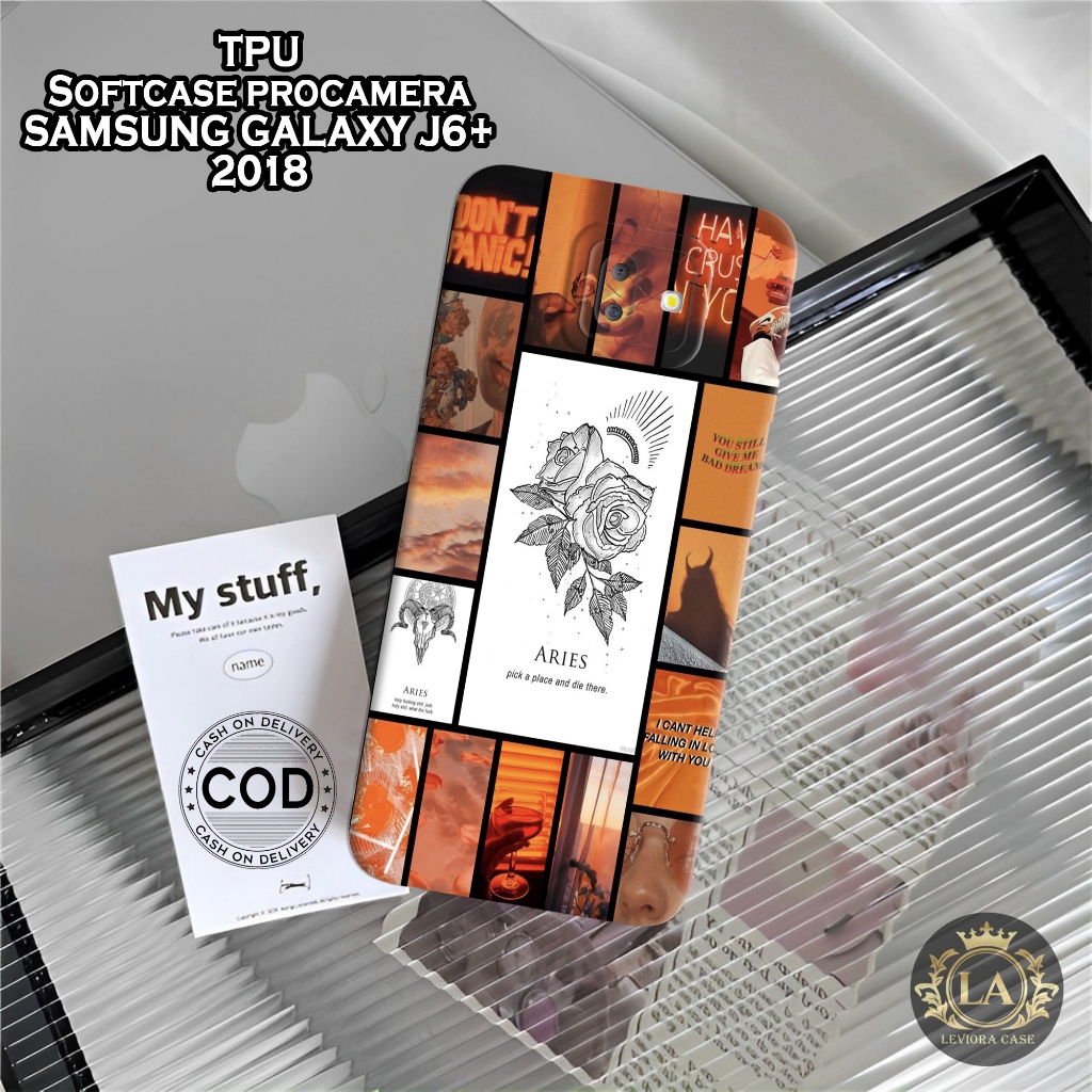 Case Samsung J6+ 2018 - Leviora Case - Fashion Case Zodiak - Softcase Samsung J6+ 2018 - Case Pro Ca