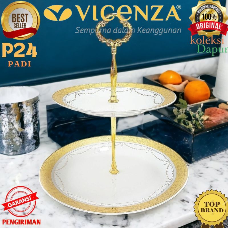 Piring susun saji P24 Motif PADI, piring saji untuk tampak rapi dan menarik, bisa sebagai tempat kue