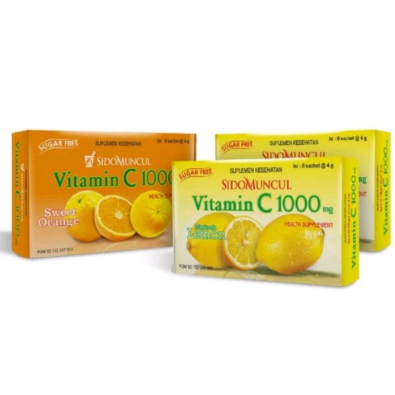 Vitamin C 1000mg Sidomuncul isi 6 saset @ 4g