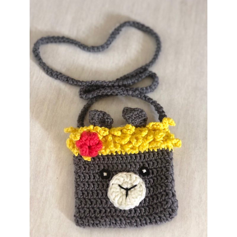 MINI BAG / TAS RAJUTAN LUCU / TAS ANAK LUCU/TAS RAJUT HANDMADE CROCHET
