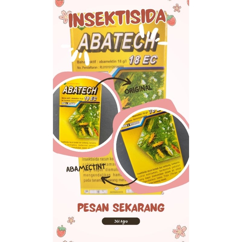 ABATECH 18 EC  100 ml Insektisida Bahan Aktif Abamektin 18 gr/l