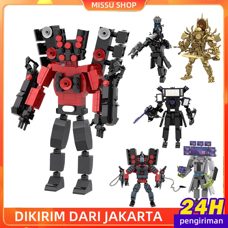 Skibidi Toilet/Titan TV Man/Titan TV Man Murah/Titan TV Man Upgrade/Model Building Blocks