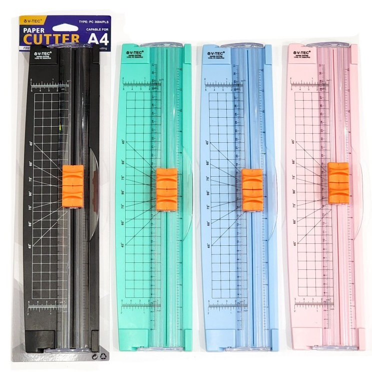 

V-Tec Paper Trimmer A4 Alat Pemotong Kertas Cutter PC-3684/PLS Machine Precision DIY Craft Photo Paper Cutter Die Cutting Mat