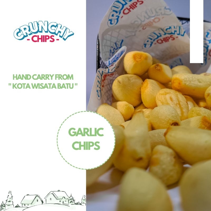 

Garlic Chips ( Keripik Bawang Putih ) Kemasan 100 gr Oleh - Oleh Khas KOTA WISATA BATU