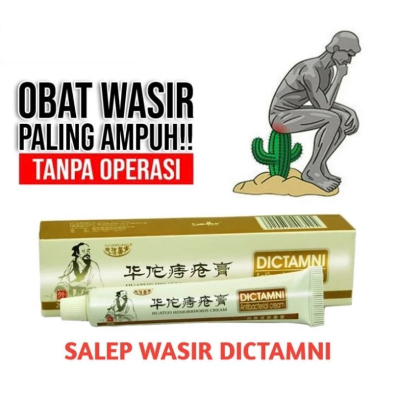 DICTAMNI Huatuo Cream - Salep Wasir / Ambeien - Obat Krim Herbal Ambeyen