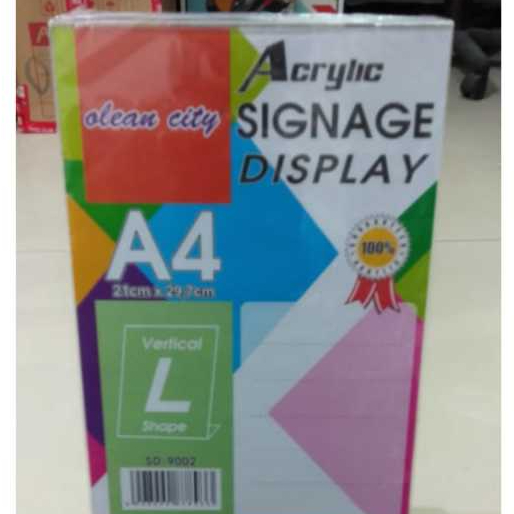 

Holding Sign Acrylic A4 Pop SO9002 Vertical
