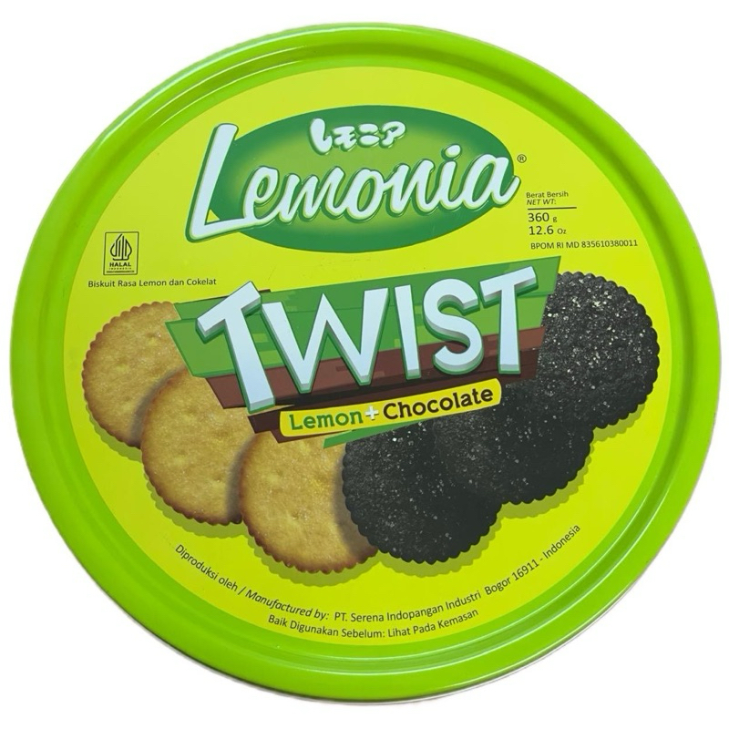 

Biskuit Lemonia Twist rasa Lemon dan Cokelat 360gr