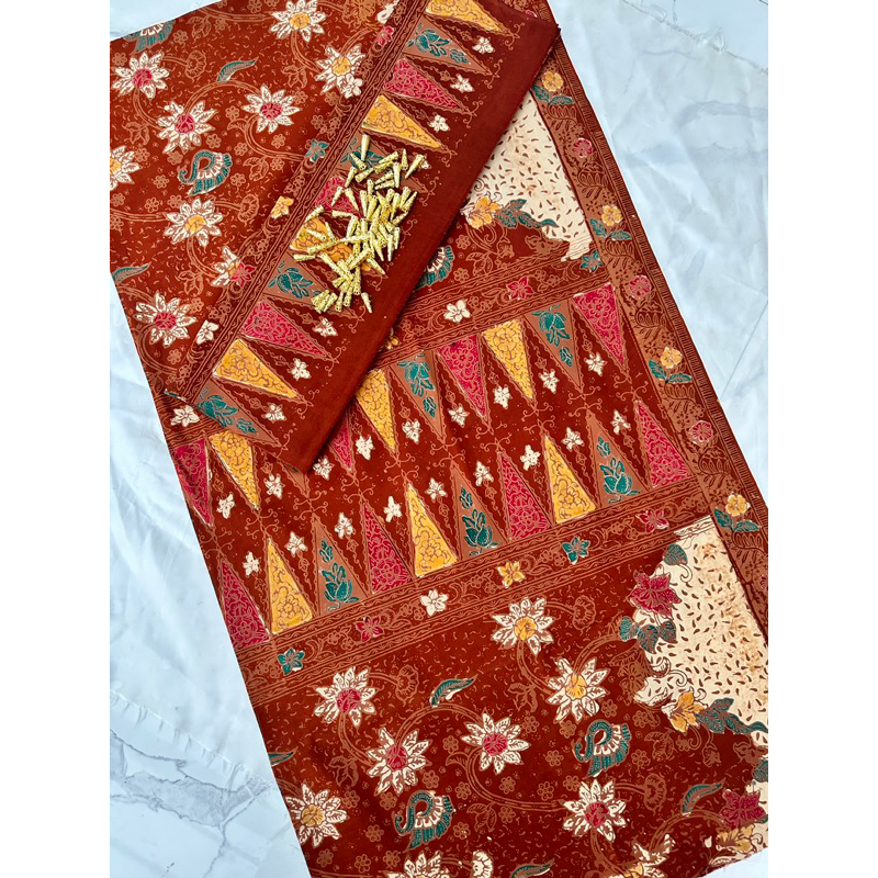 set kain tekuluk batik jambi asli dengan ronce