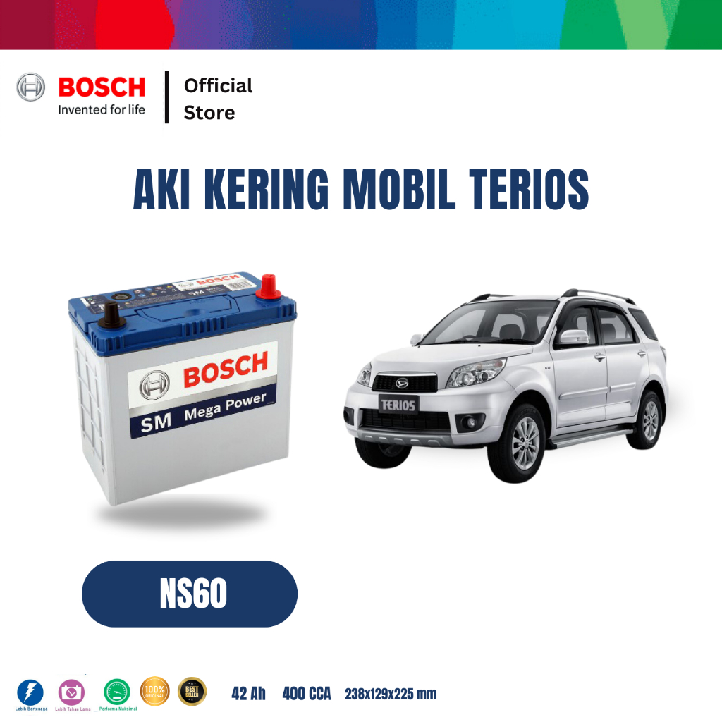 Aki Mobil Daihatsu Terios Bosch MF NS60