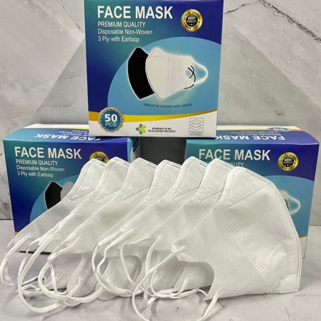 MASKER DUCKBILL WARNA HITAM DAN PUTIH
