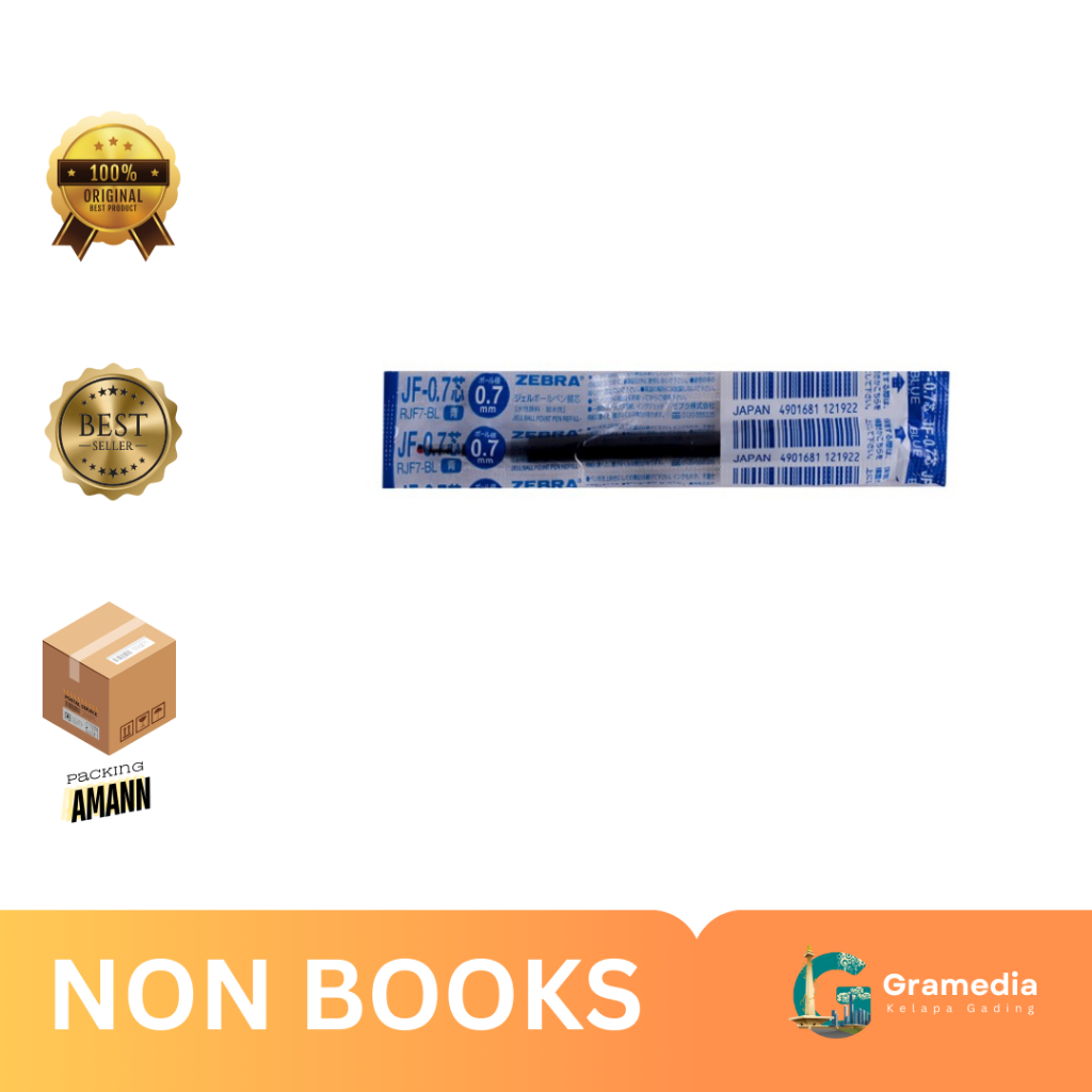 

Gramedia Kelapa Gading - ZEBRA SARASA REFILL BP JF MED 0.7 BLUE