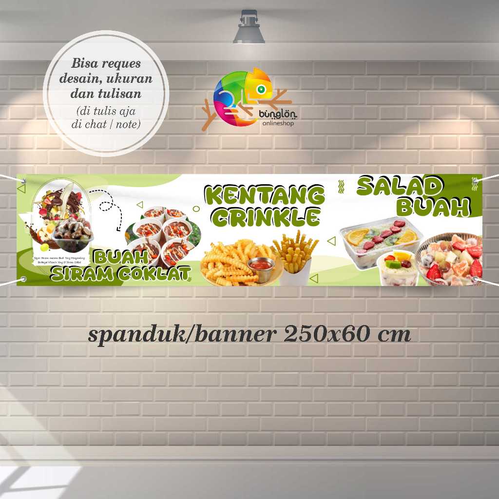 Cetak Spanduk Banner Aneka Jajanan