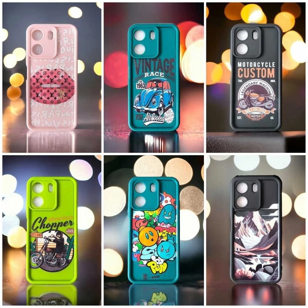 OPPO A58 4G / A3S / A5S / A7 / A12 CASE SILICONE SOFT CASE KARET LUCU MOTIF CASING CORAK GAMBAR LOTS
