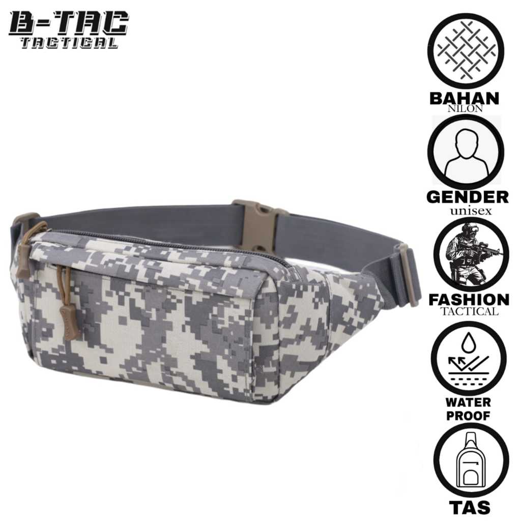 [T.6021] Tas Pinggang Pria Model Terbaru/ Tas Pinggang Pria Tactical/ Tas Selempang Pria/ Tas Model 