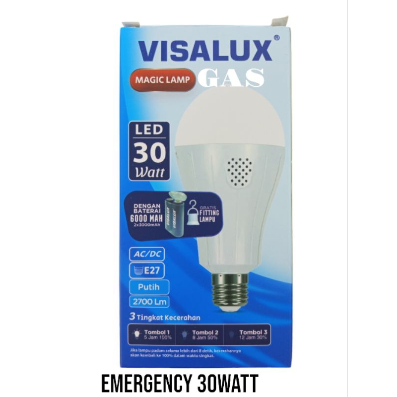 Lampu emergency Visalux 30watt/Lampu ac-dc Visalux 30watt