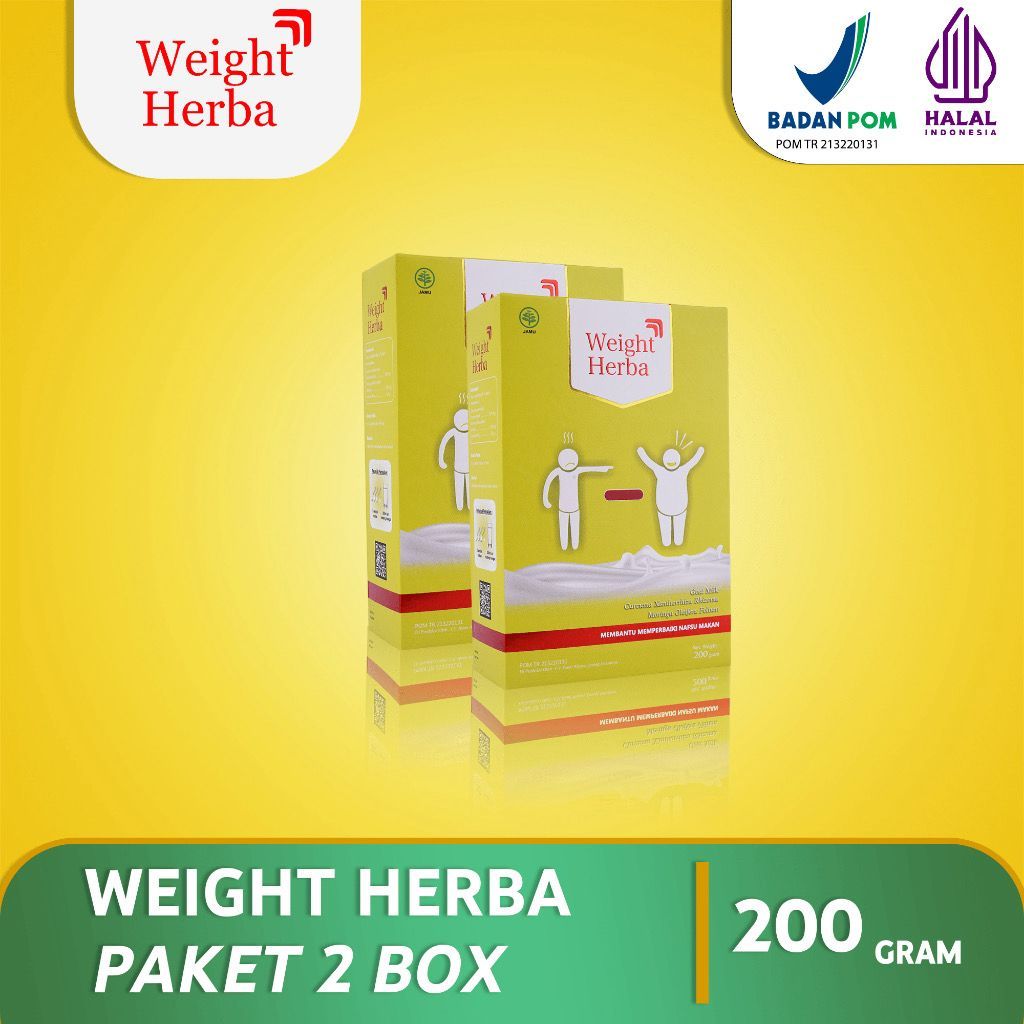 

PROMO (2 BOX) - Weight Herba Susu Kambing Tingkatkan Nafsu Makan & Penggemuk Badan Alami Isi 200gr