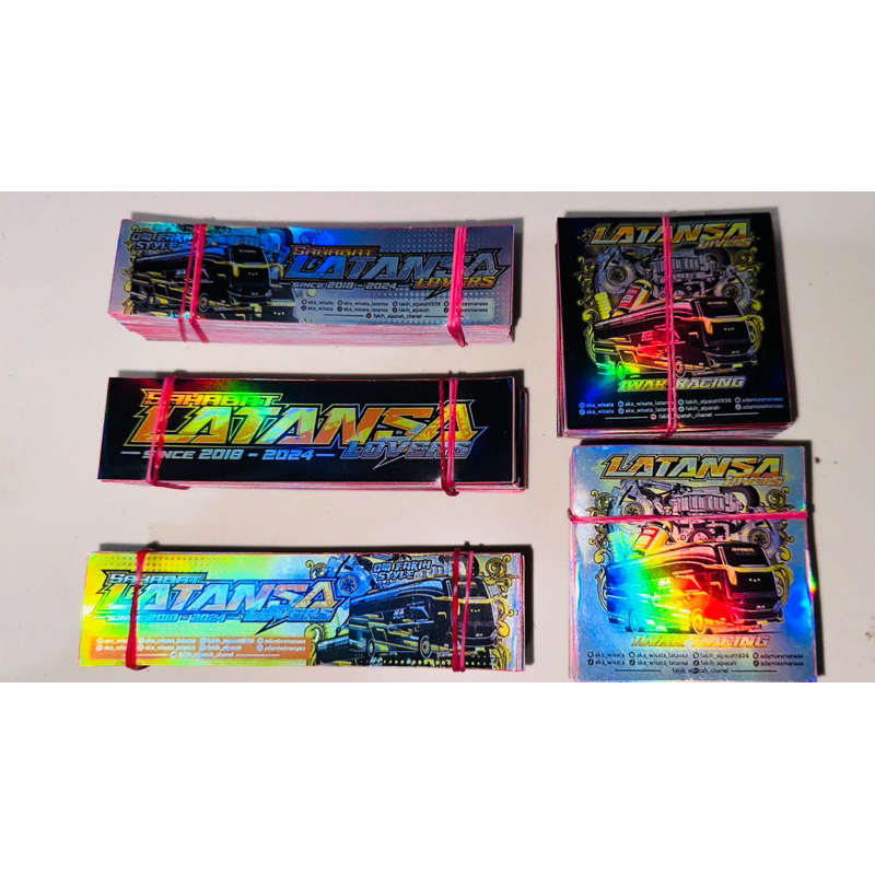 

STICKER HOLOGRAM BUS alfarizi X LATANSA AKKA WISATA