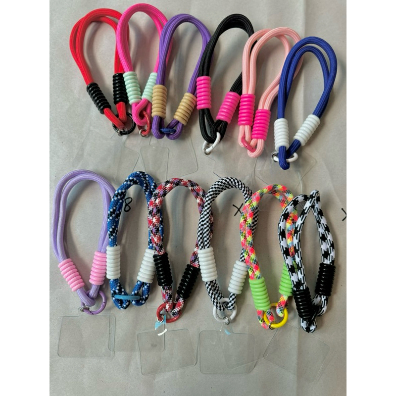 Tali Lanyard Kepang Single HP String Gantungan Nylon Pergelangan Tangan Nilon Dikepang Rantai Ponsel