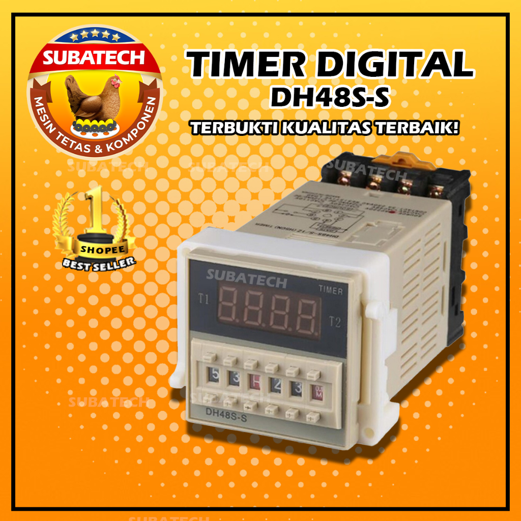 Timer Digital untuk Mesin Tetas Telur Otomatis Pengatur Waktu Penetasan