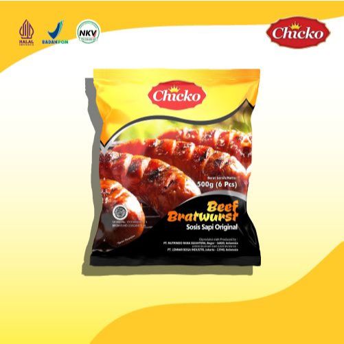 

Chicko Sosis Mini Bratwurst/Ori 500 gram ( isi 10 pcs )